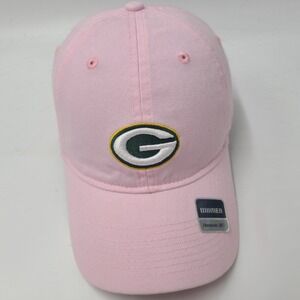 Women Green Bay Packers Hat Strapback Reebok Pink NFL Football Breast Cancer BCA
